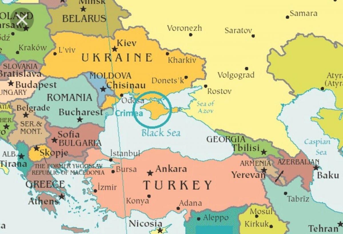 mapa Mołdawii i krajów sąsiednich