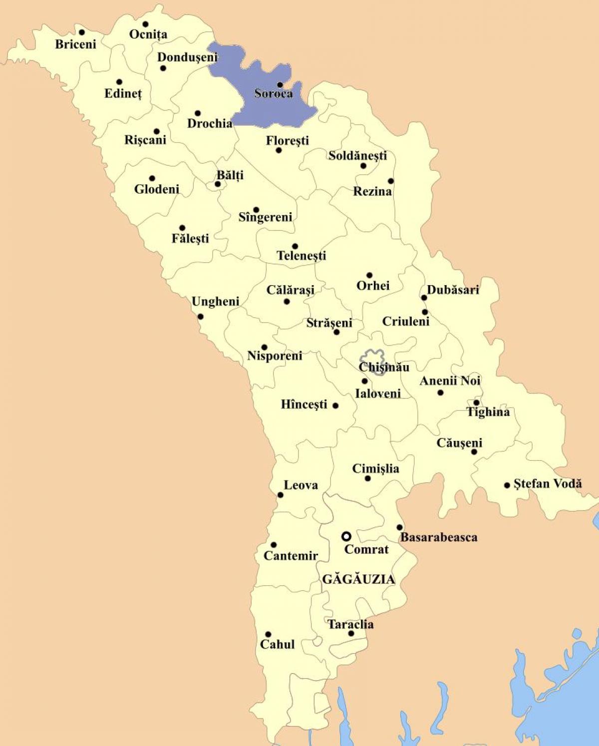 Mapa кагул Mołdawia