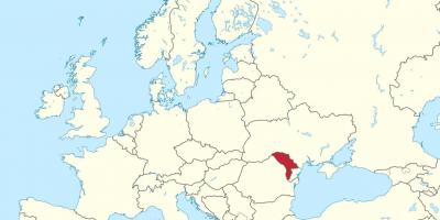 Mapa Mołdawii Europy